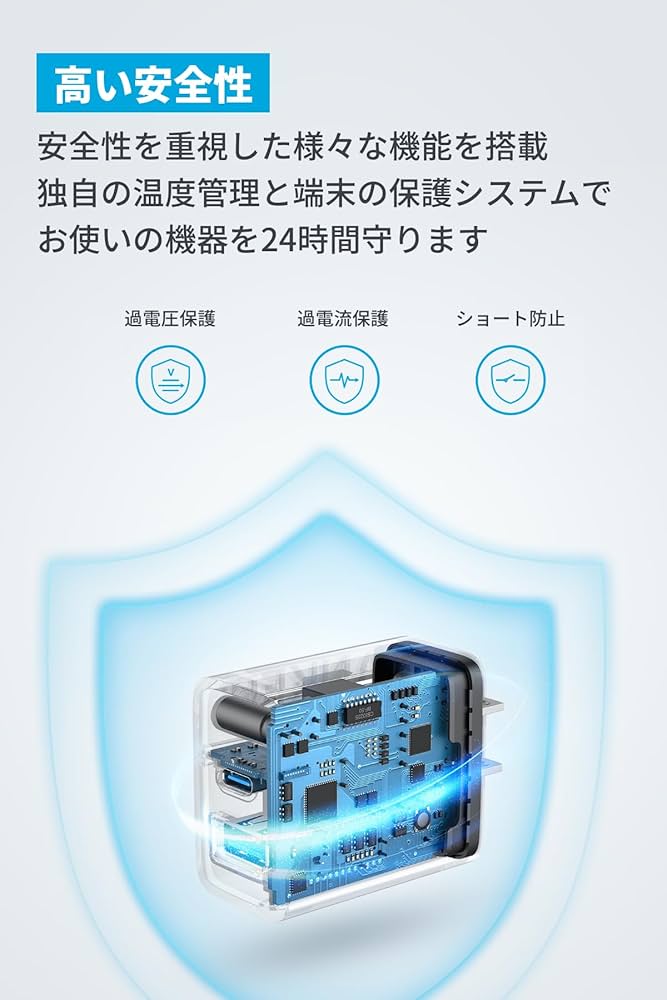 Anker Power Bank USB TYPE-C充電 ２機種セット Anker Charger (20W, 2-Port) with USB-C & USB-C ケーブル 2個